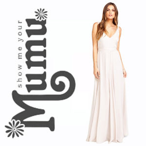 NEW Show Me Your MuMu Jenn Maxi Dress Beige Medium